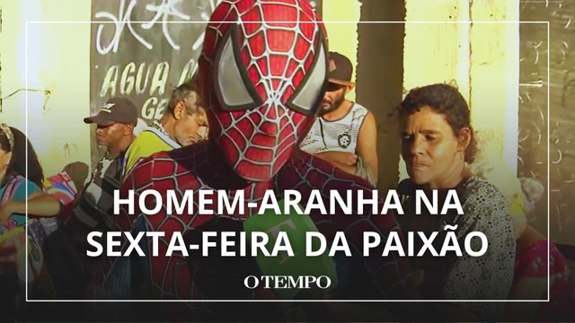BH: Sexta-Feira da Paixão tem doação de peixes e cestas básicas com presença do Homem-Aranha