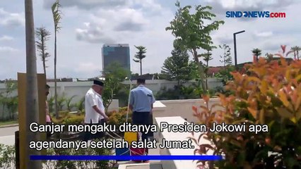 Usai Salat Jumat Bersama Presiden Jokowi, Ganjar Mengaku Dapat Arahan Khusus
