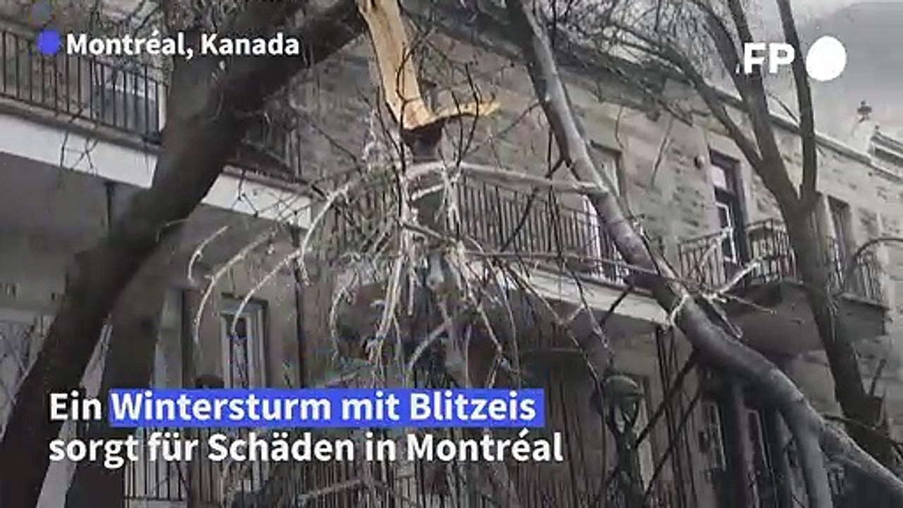 Sturm und Blitzeis sorgen für Schäden in Kanada
