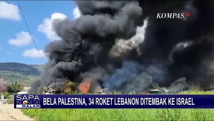 Bela Palestina, Lebanon Tembakan 34 Roket ke Israel