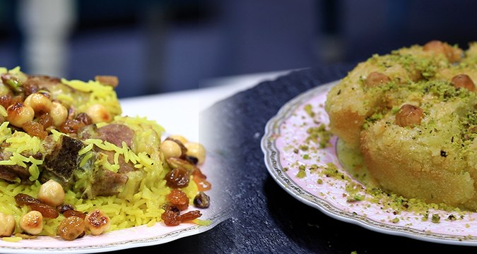 Riz aux fruits secs, Bassbousa aux amandes - Koujinetna Haka Romdhan 2 EP 15