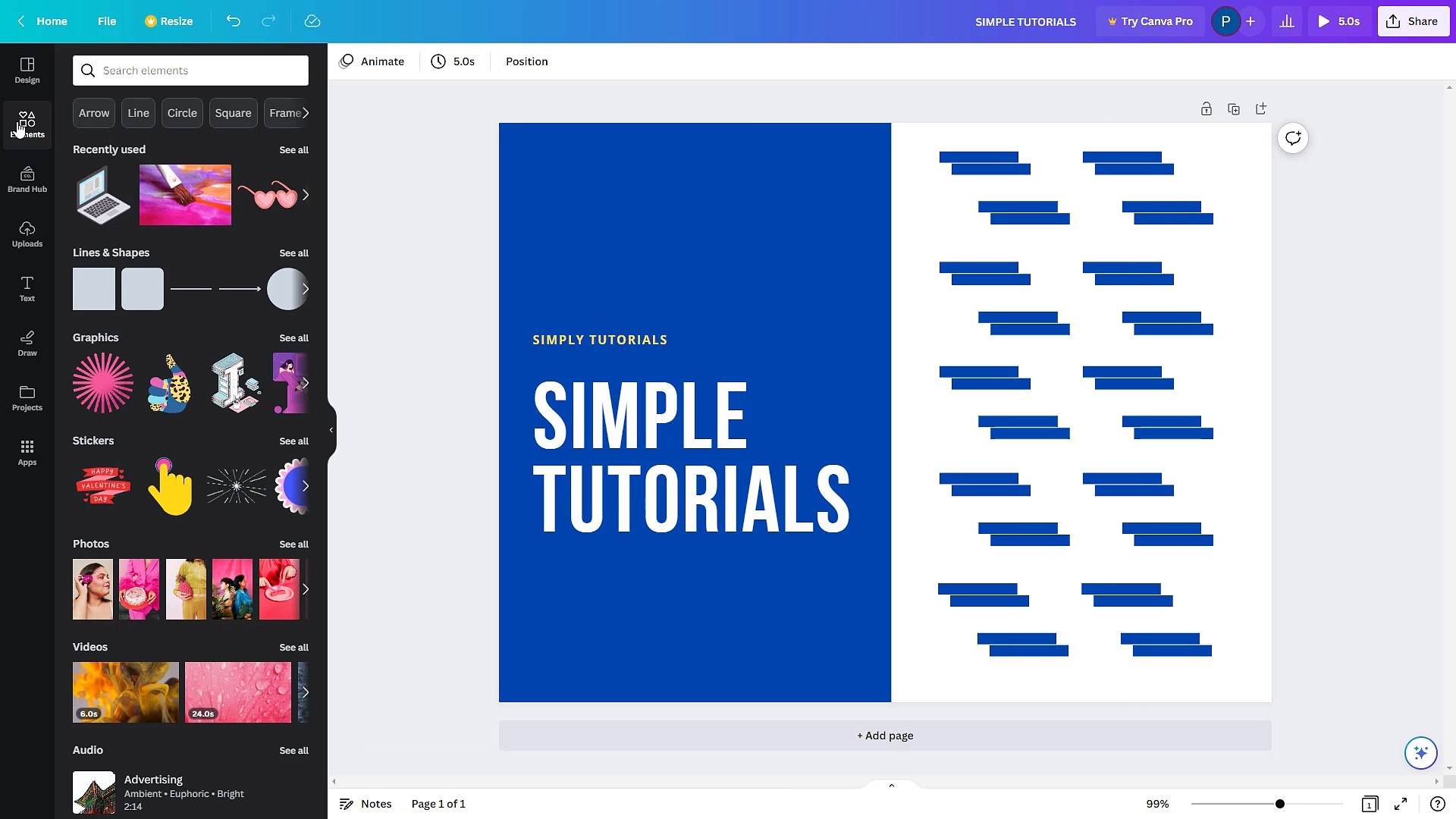 Canva Course Section 28 Adding Music