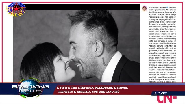 È finita tra Stefania Pezzopane e Simone 'Rispetto e amicizia non bastano più'