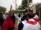 नगर में कू्रज रैली निकालकर किया भ्रमण
