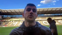 Watch: John Mousinho's reaction to Pompey draw at MK Dons and Joe Morrell's red card
