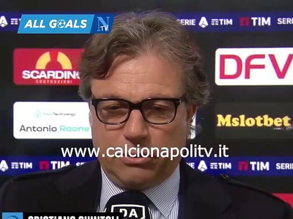 Lecce-Napoli 7/4/23 intervista pre-partita Cristiano Giuntoli