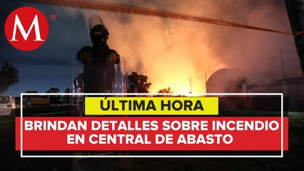 Sheinbaum recorre zona afectada de la Central de Abasto tras incendio