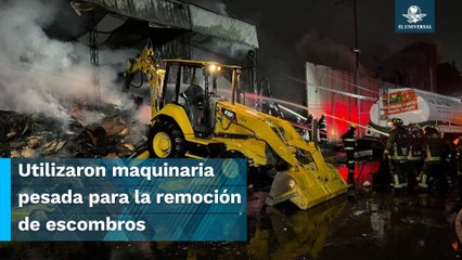 Reportan extinción completa del incendio en Central de Abastos