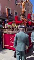 La emotiva «levantá» por la Guardia Civil en la Semana Santa de Guadalajara