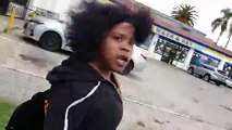 Racist Black lady attacks Asian at the MLK Parade