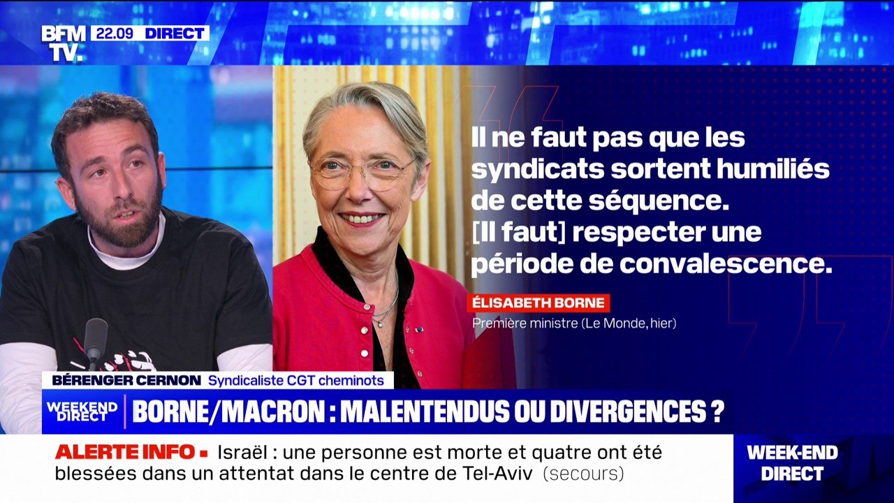 Bérenger Cernon (CGT Cheminots): "Madame Borne prend conscience que, sans organisation syndicale, on ne peut pas gouverner un pays"