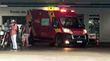 Siate é mobilizado para socorrer vítima de queda em supermercado