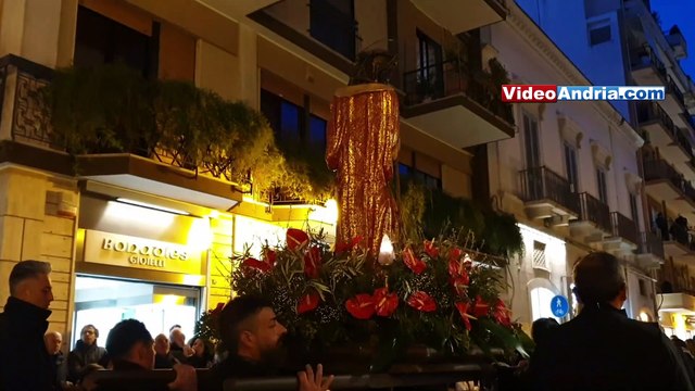 Andria: video della Processione dei Misteri 2023 con la Sacra Spina