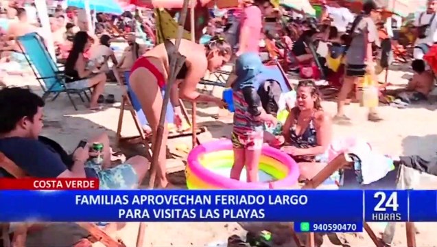 Callao: Cientos de veraneantes acuden a las playas del primer puerto por Semana Santa