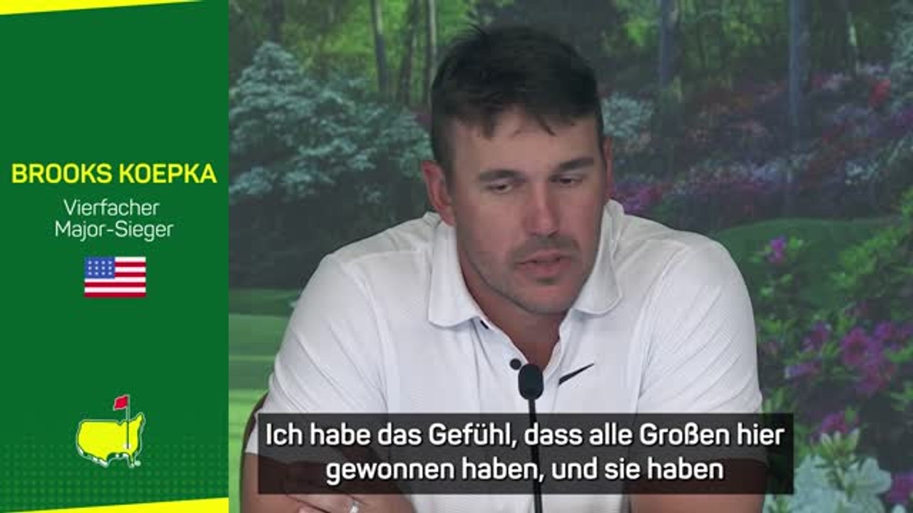 Koepka über Masters: 'Nur ein weiteres Kästchen'