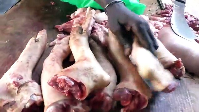Veille de Pâques au marché de Bignona à Grand Yoff: La viande de porc presque insuffisante