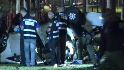 Police on the scene of suspected terror attack in Tel Aviv