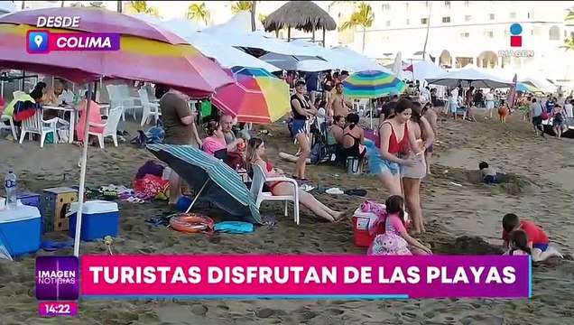 Turistas abarrotan las playas de Colima en Semana Santa