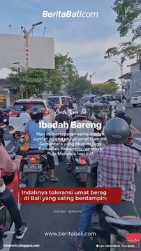 Indahnya toleransi umat beragama di Bali yang saling berdampingan