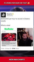 2 CRORES per HOUR for this?! Drake Home Studio Booking Price | Drake New Song News #shorts