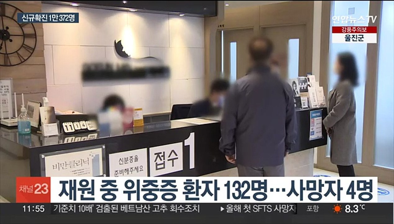 닷새째 1만명대 확진…전주 대비 소폭 감소