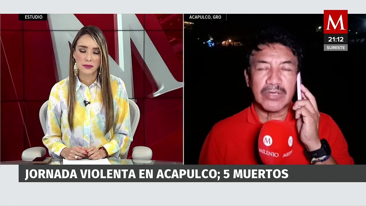 Ataques en Acapulco dejan cinco muertos y cuatro heridos, entre ellos tres menores de edad