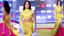 Pinkvilla Style Icons Awards 2023 : Janhvi Kapoor Yellow Dress बनी मुसीबत, गि
