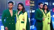 Neil Bhatt and Aishwarya Sharma  Bhatt Twinning in Greenish at Style Icons Awards
