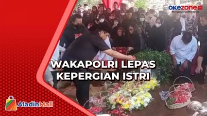 Prosesi Pemakaman Istri Wakapolri di TPU Joglo, Komjen Pol Gatot Eddy Pramono Tak Kuasa Tahan Tangis