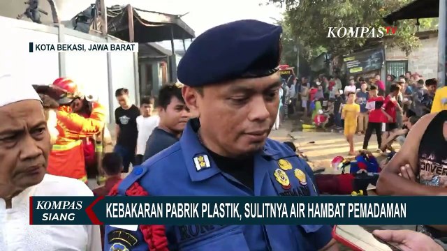 Petugas Sulit Dapatkan Air, Proses Pemadaman Kebakaran Pabrik Plastik Berlangsung 9 Jam