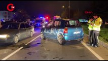 Aynı yöne giden otomobiller çarpıştı: 1 ölü, 6 yaralı