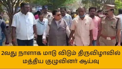 குடியாத்தம்: மாடு விடும் திருவிழாவில் மத்திய குழுவினர் ஆய்வு!