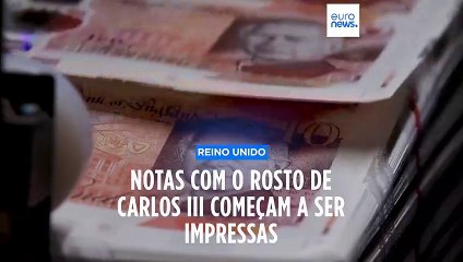 Notas com rosto do rei Carlos III começaram a ser impressas