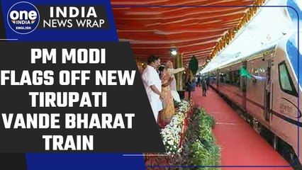 Télécharger la video: PM Modi flags off Secunderabad-Tirupati Vande Bharat Express train in Hyderabad | Oneindia News