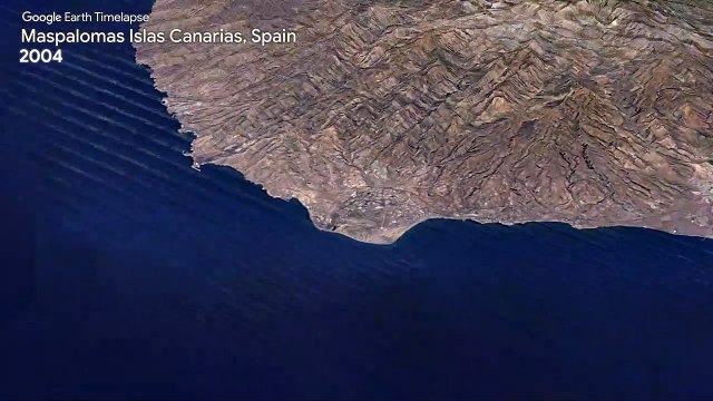 Maspalomas Google Earth Timelapse
