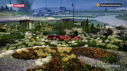 Kahramanmaraş'ta baharla birlikte çiçekler açtı