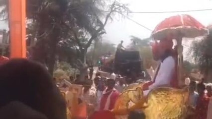 गुना: प्राणनाथ प्यारे की मंदिर पर आज से प्रारंभ होगी भागवत कथा निकाली विशाल कलश यात्रा