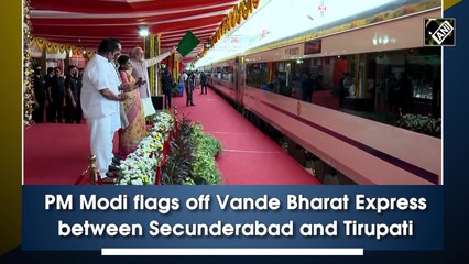 PM Modi flags off Vande Bharat Express between Secunderabad and Tirupati