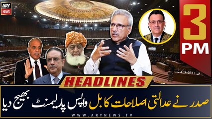 ARY News | Prime Time Headlines | 3 PM | 8th April 2023
