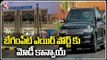 PM Modi Convoy Moving Towards Begumpet Airport After Hyderabad Tour Ends _ V6 News