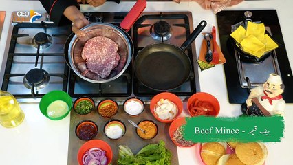 Habanero Spicy Burger   Full Recipe   Cheese Burger   Homemade   Geo Tarka Season 3