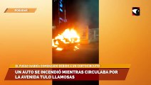 Posadas: Un auto se incendió mientras circulaba por la avenida Tulo Llamosas