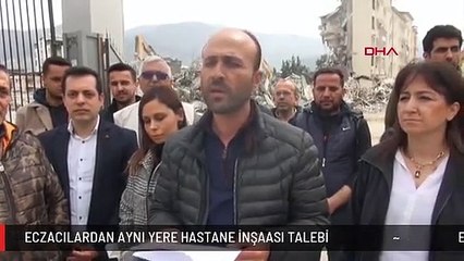 ECZACILARDAN AYNI YERE HASTANE İNŞAASI TALEBİ