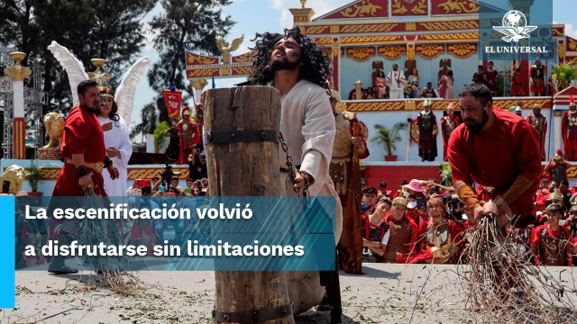 Así vivieron el viacrucis en Iztapalapa 1 millón 500 mil de fieles
