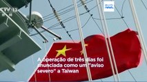 China inicia exercícios militares em torno de Taiwan