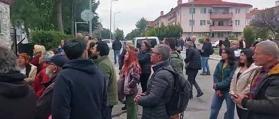 Köylüler Muğla İl Jandarma Komutanlığı'nın önünde toplandı