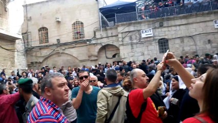 JERUSALEM-EASTERN 2017 CHRIST IS RISEN HOPPING NEXT YEAR BE HERE AGAIN