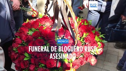 El líder del grupo Wagner asistió al funeral del bloguero ruso asesinado, Vladlén Tatarski
