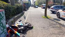 Incidente a Osnago, sale sul dosso e finisce contro una pianta: grave motociclista 17enne