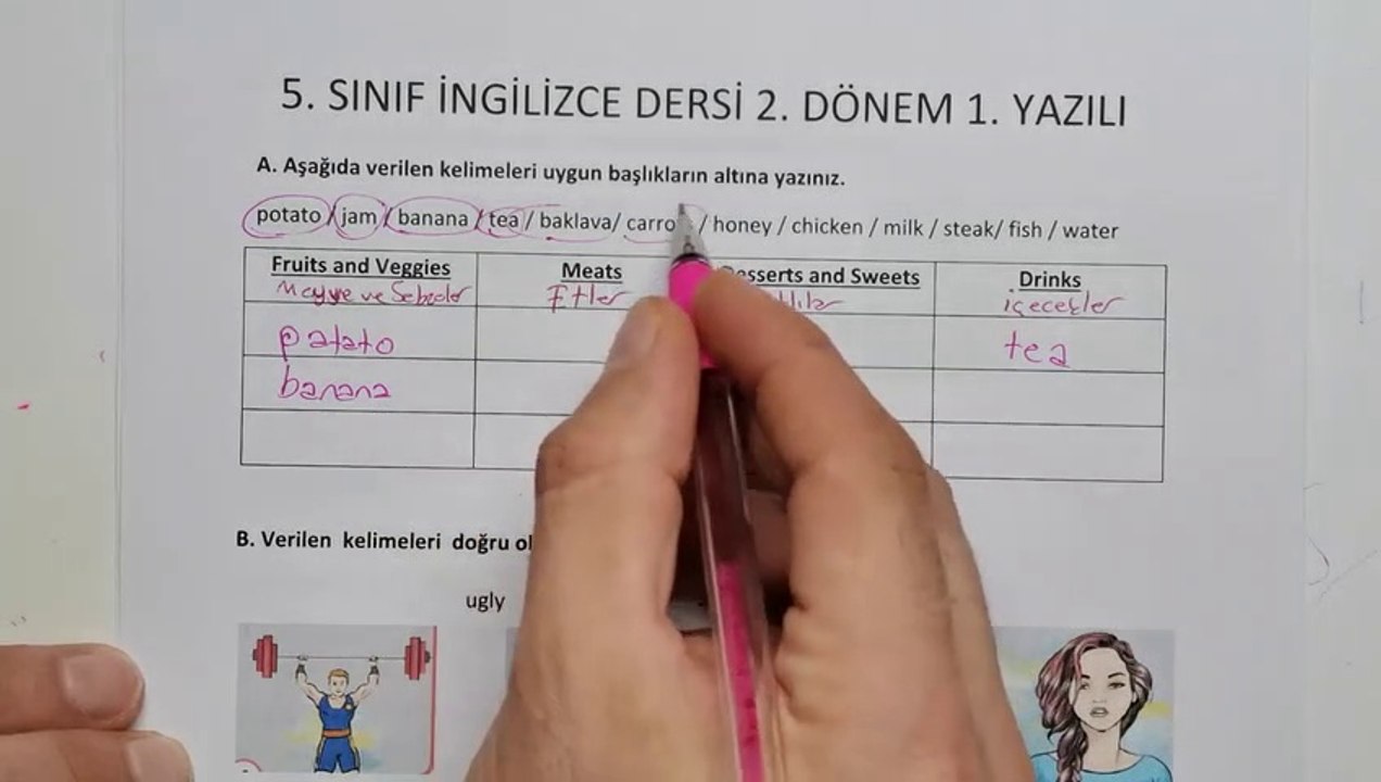 5. Sınıf İngilizce Dersi 2.Dönem 1.Yazılı Soruları ve Cevapları Yeni #2023 ‍ (%99 Çıkabilir )